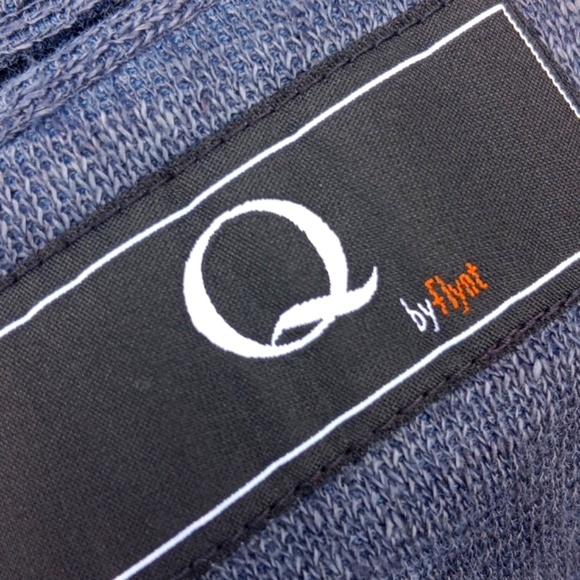 Q by Flynt Blazer Men's "Booth" (2) Button Navy Gray Unrestricted Luxury Blazer - Picture 6 of 16